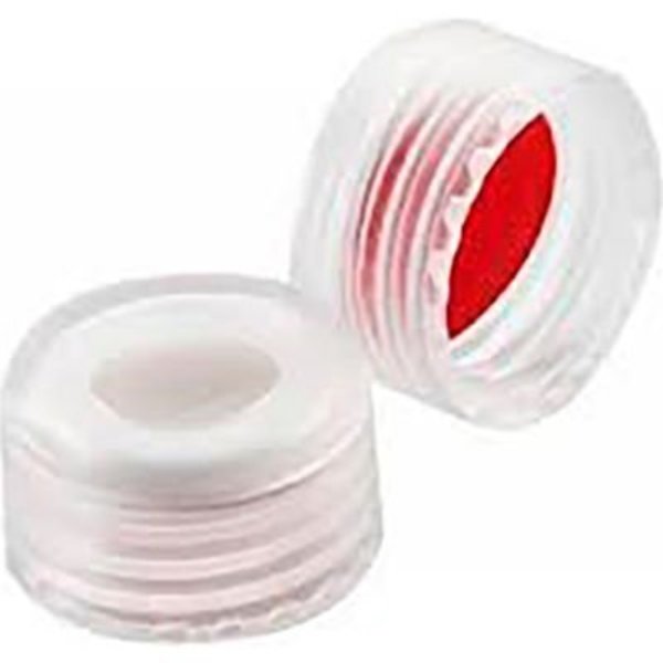 Cp Lab Safety. Wheaton® ABC 9mm Open Top Screw Caps, PTFE/Silicone, Slit, Case of 1000 W225338-08